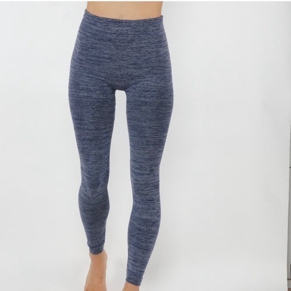 Fleece lined soft Heathered blue leggings